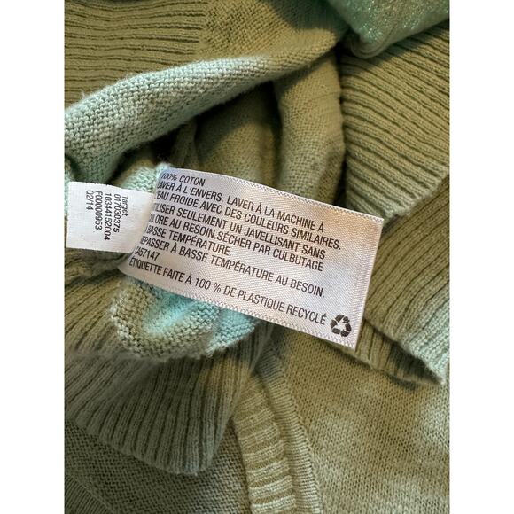 Mossimo Novelty Deer Mint Green Sweater, Women's Size L - Picture 6 of 7